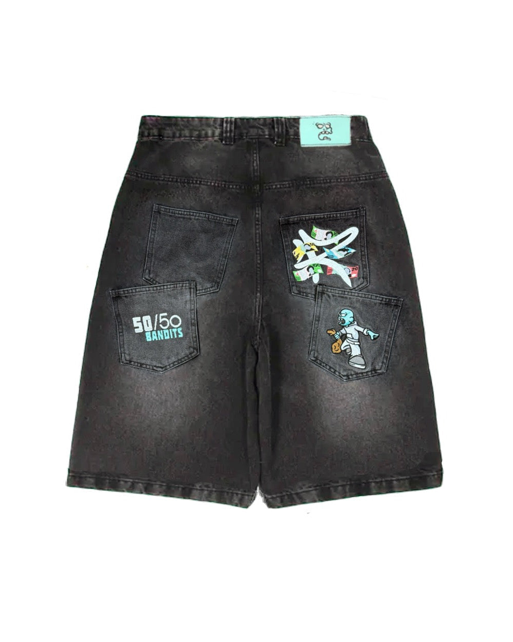 50/50 'BANDITS' Jorts