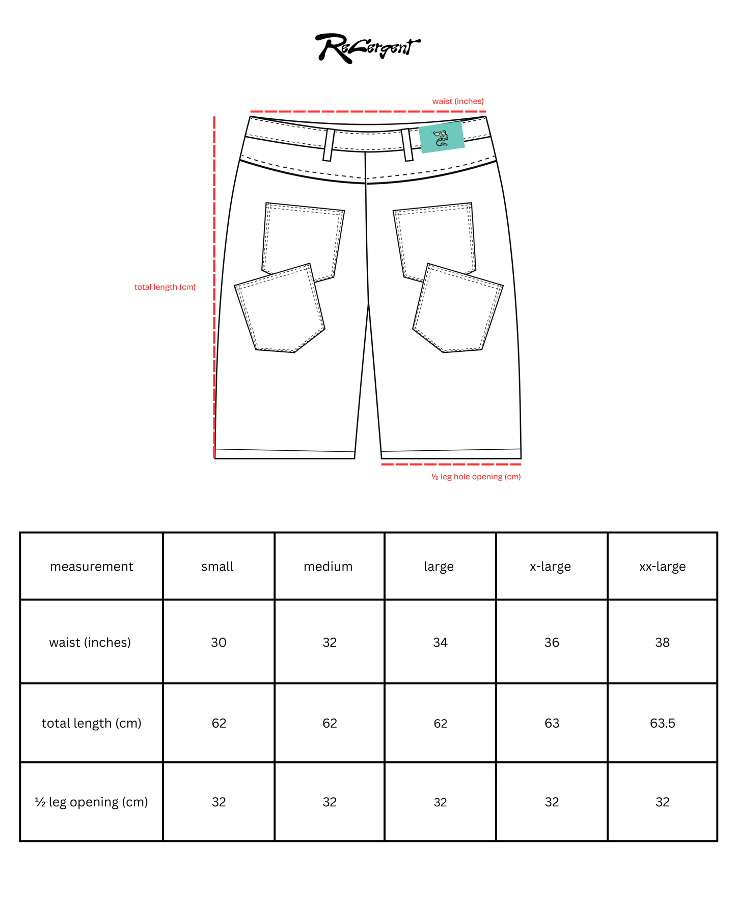 7/50 'BANDITS' Jorts