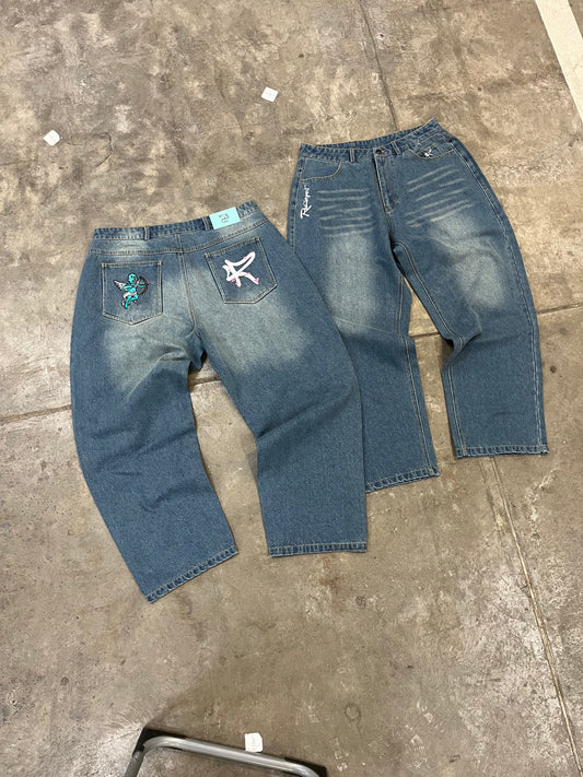 (LIGHT BLUE WASH) Limited Valentines Denim