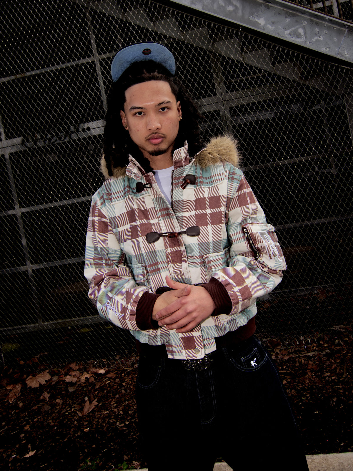 'InCergent' Plaid Jacket