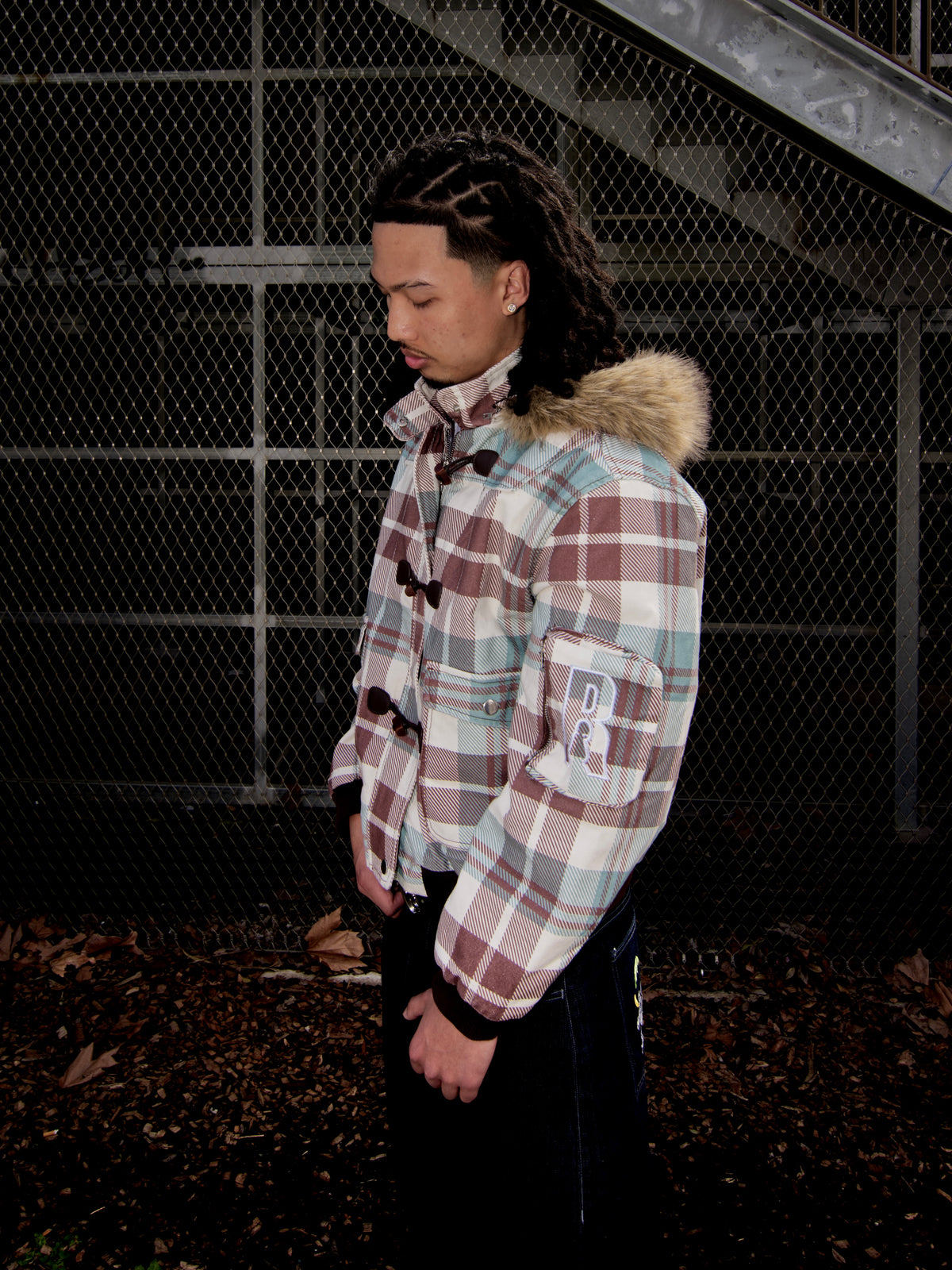 'InCergent' Plaid Jacket